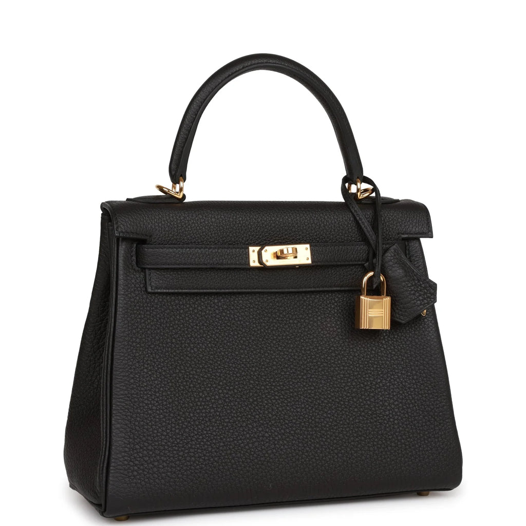 Black Leather Handbag R212