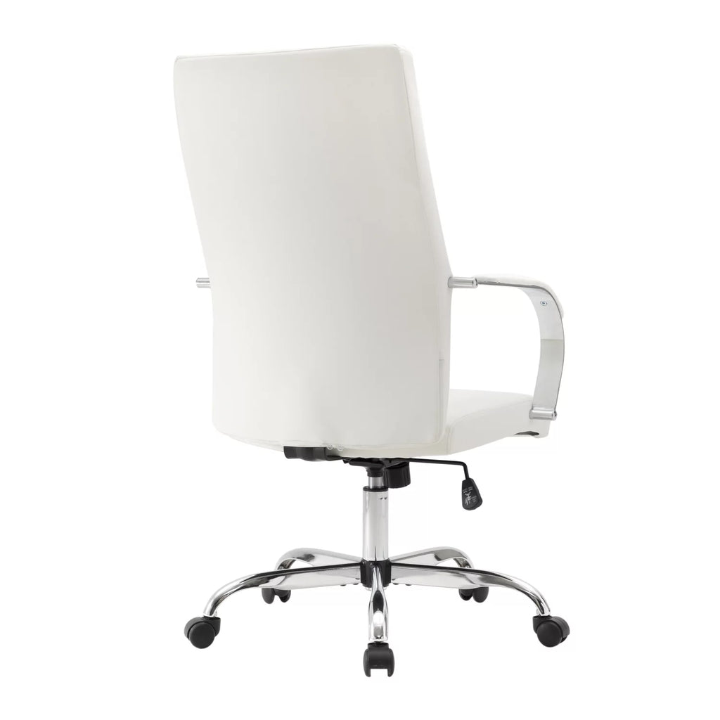 Adjustable Height Leather High-Back Office Chair with Tilt & 360 Degree Swivel O534