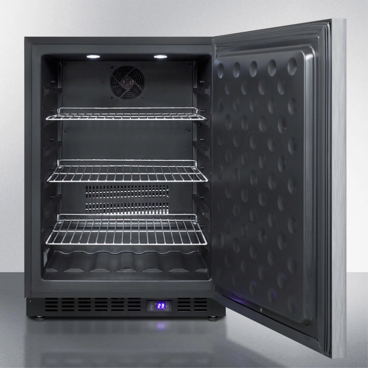 Black Frost-Free Outdoor All-Freezer with Digital Thermostat and Lock A28306