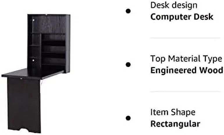 Compact Mahogany Convertible Desk K916757