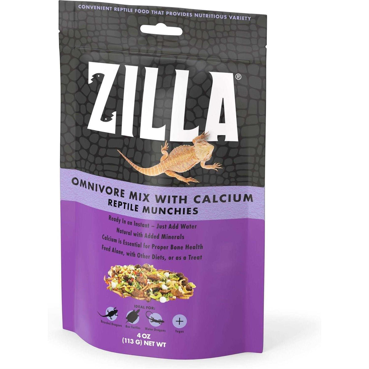 Reptile Munchies Omnivore Mix with Calcium C93985