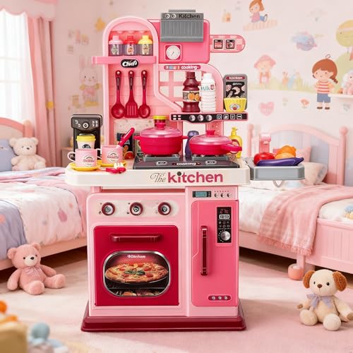 Pink 53 Pc Kids Kitchen Playset Z3291