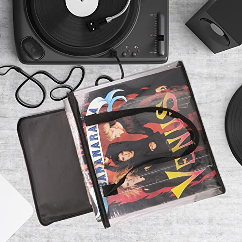 Vinyl Record Storage Cases 6 Pack Clear PVC S42500