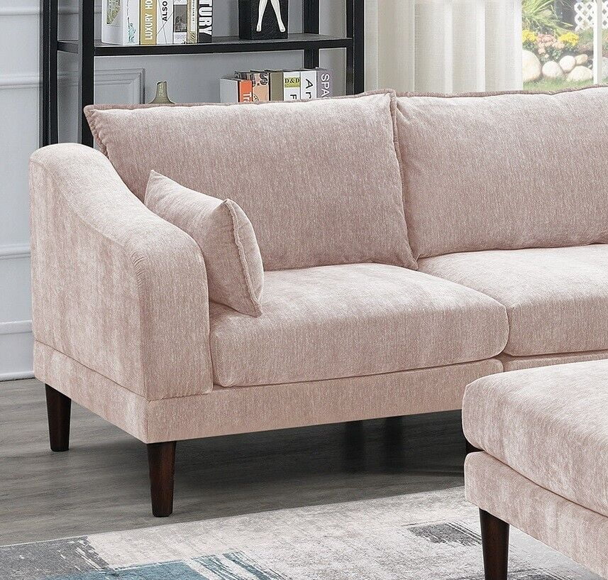 5pc Modular Sofa Set with Armless Chair Corner Wedge Ottoman X9091