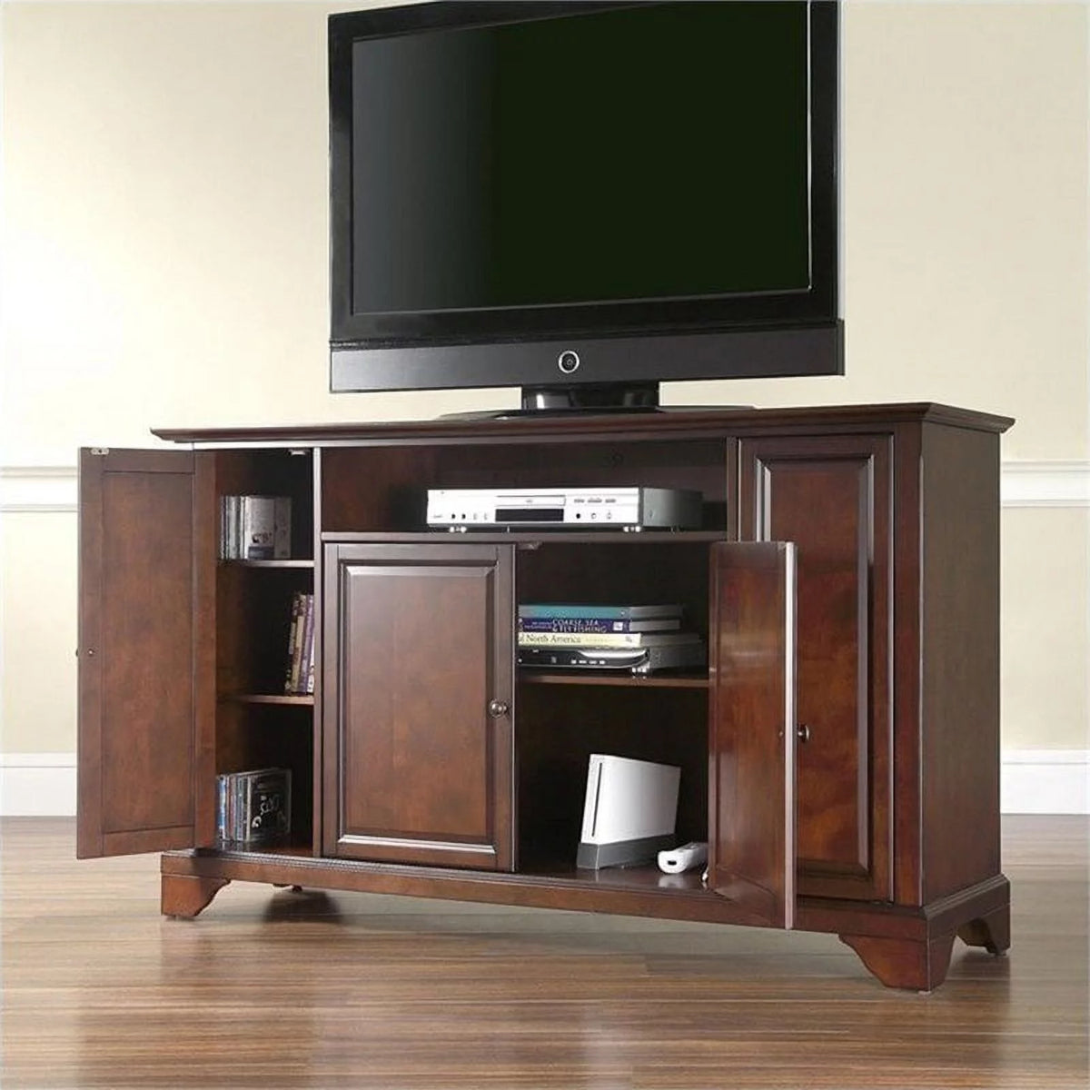 Mahogany Wood TV Stand F526