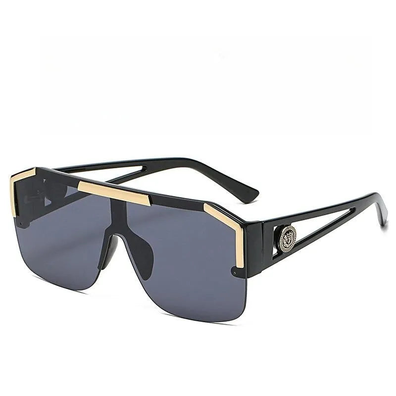 Hollowed-out One-piece Lens Sunglasses S788126