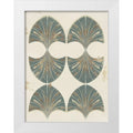 White Modern Wood Framed Art Print I506005