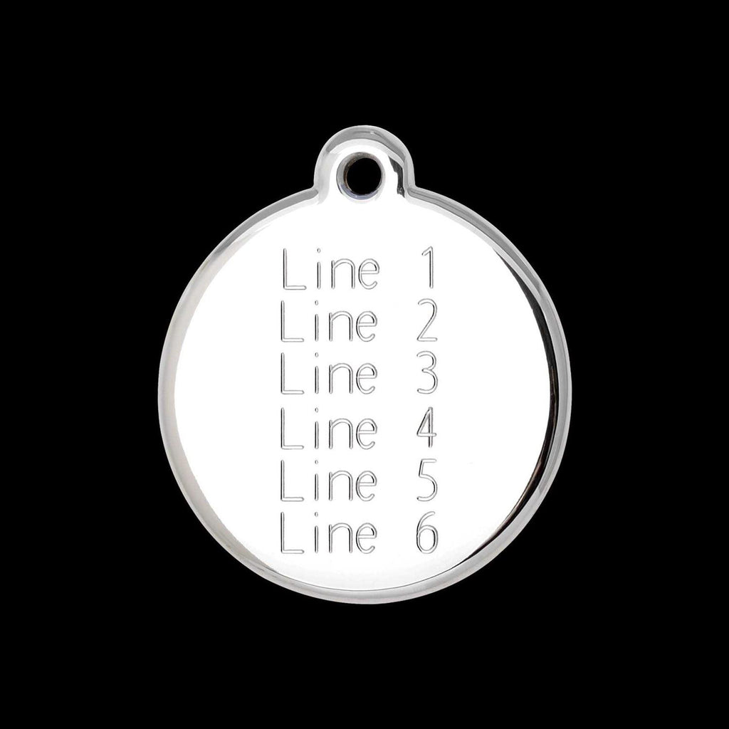 Enamel Pet ID Tag Heart W414705
