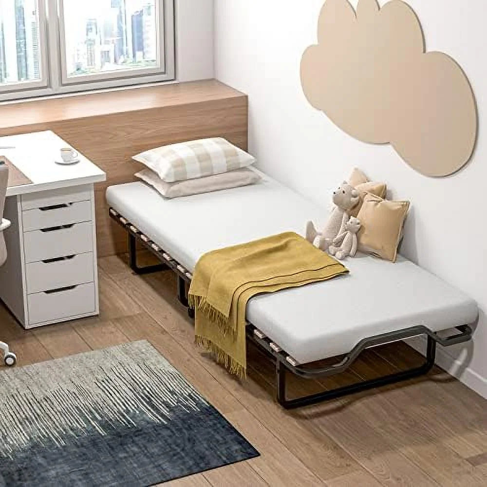 Folding Bed with 4 Inch Memory Foam Mattress L341608