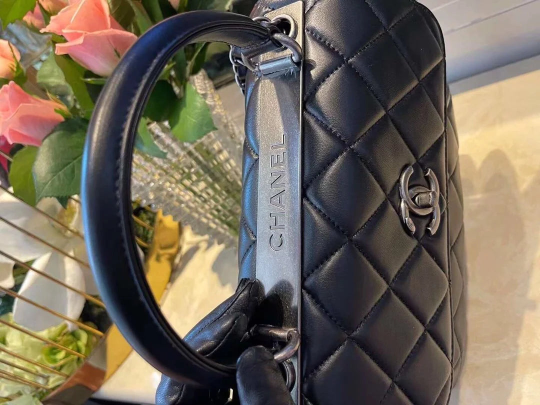 Black Flap Bag K2282