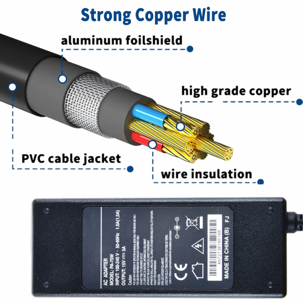 56V AC DC Adapter Power Supply Cord Cable Charger H357