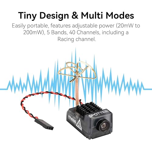 FPV Camera and Transmitter Kit, 5.8G Micro AIO Cam, 700TVL, 40CH V130714