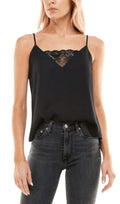 Black Lace Trim Camisole Q18591