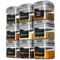 9 Pc Airtight Clear Plastic Food Storage Container Set with Lids O456