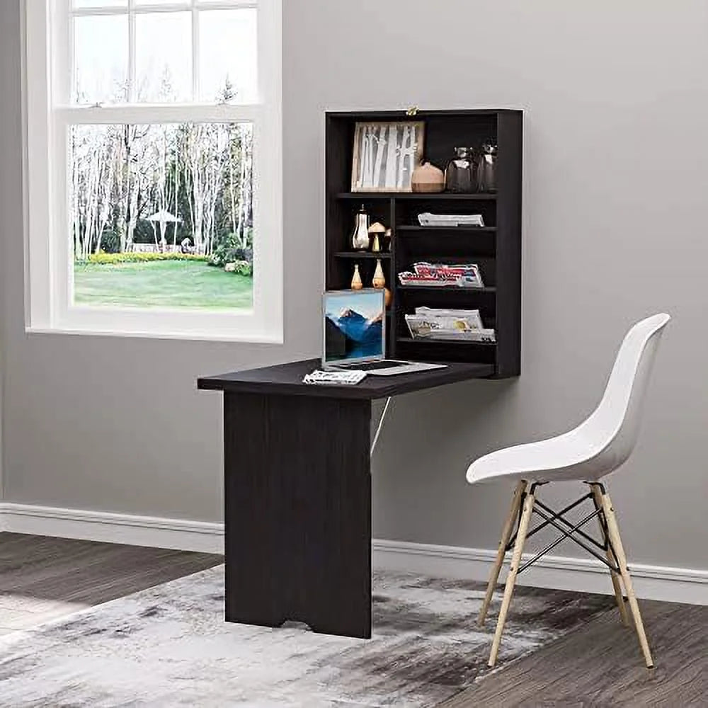 Compact Mahogany Convertible Desk K916757