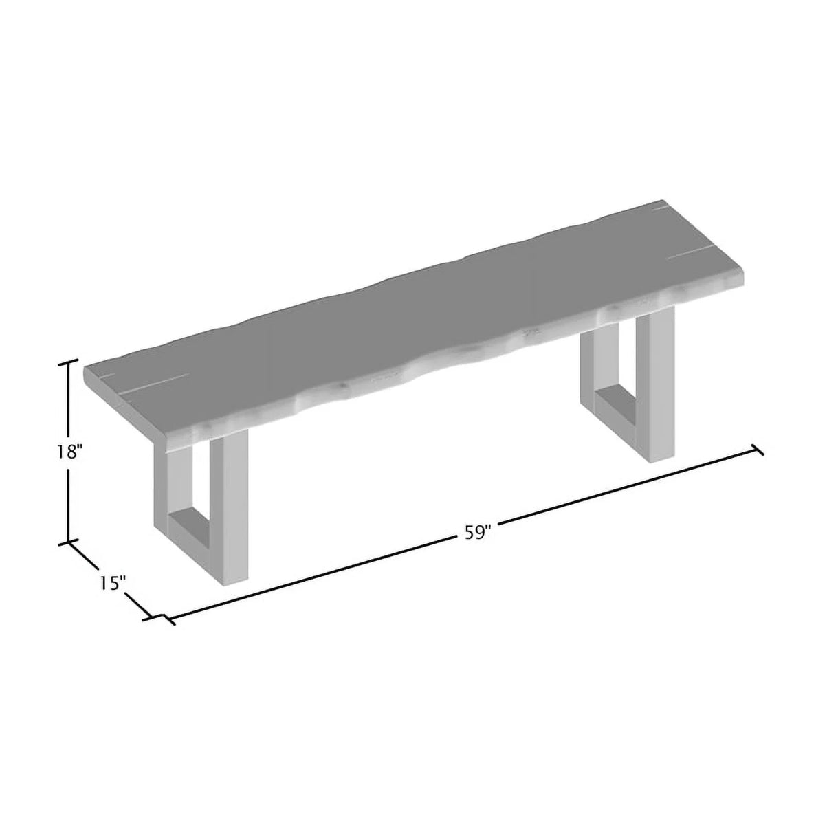 Wood Dining Bench D280