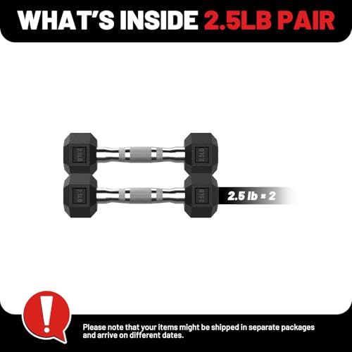 2.5-125lb Rubber Encased Dumbbell Set K3621