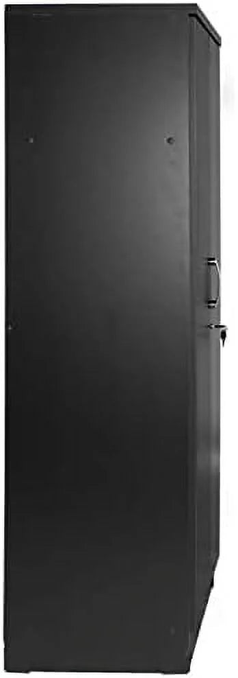 Black Wood Two Door Armoire Wardrobe Cabinet L358844
