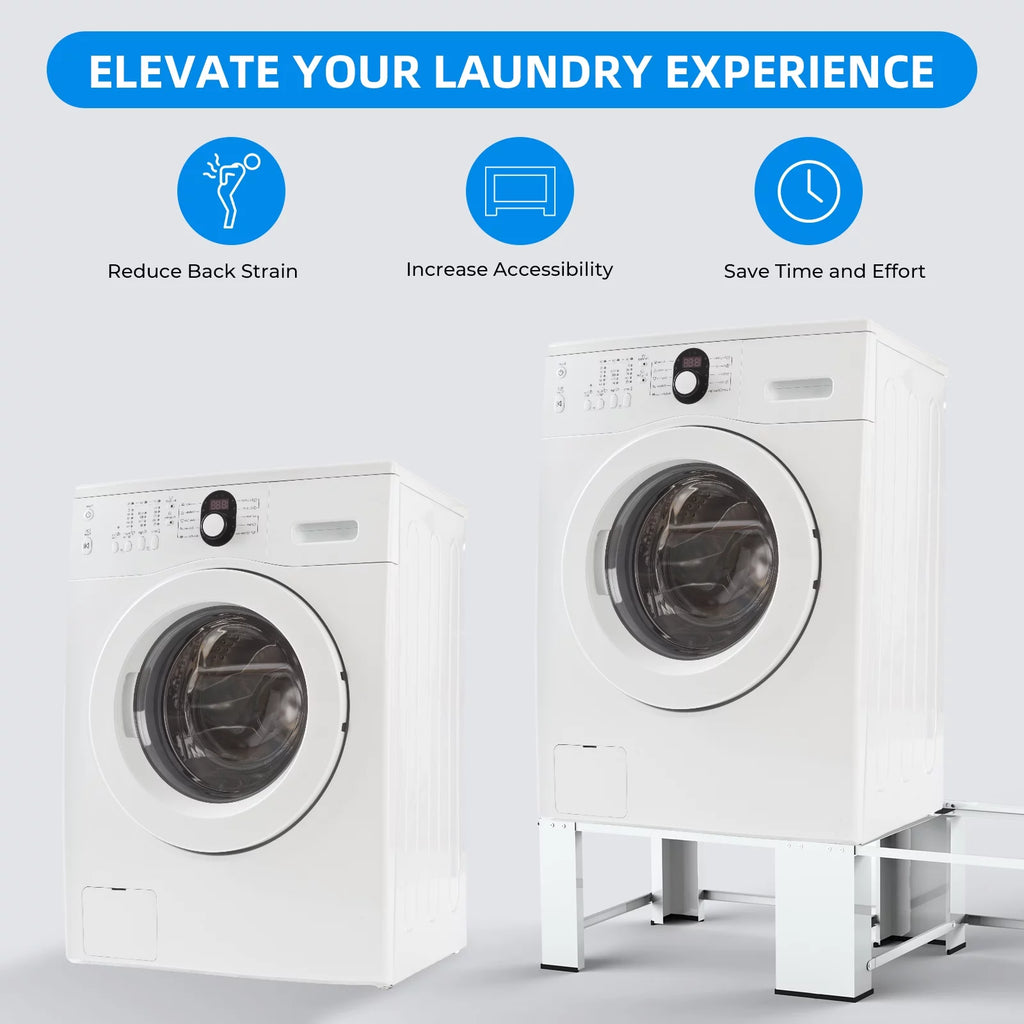 White 2-in-1 Laundry Pedestal B60097