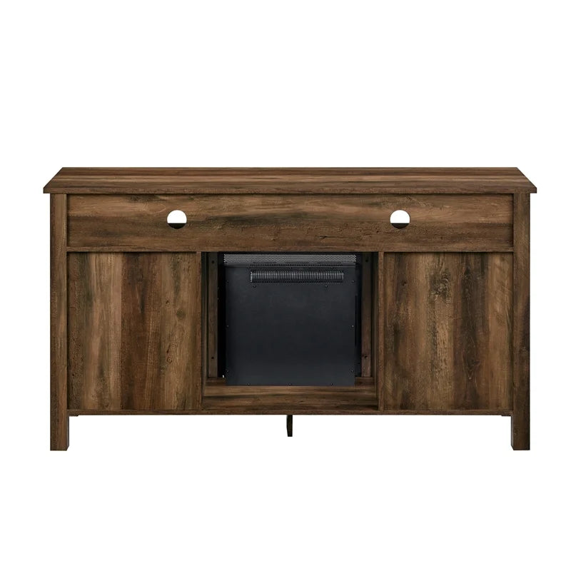 58" MDF Glass Wood TV Stand M978825