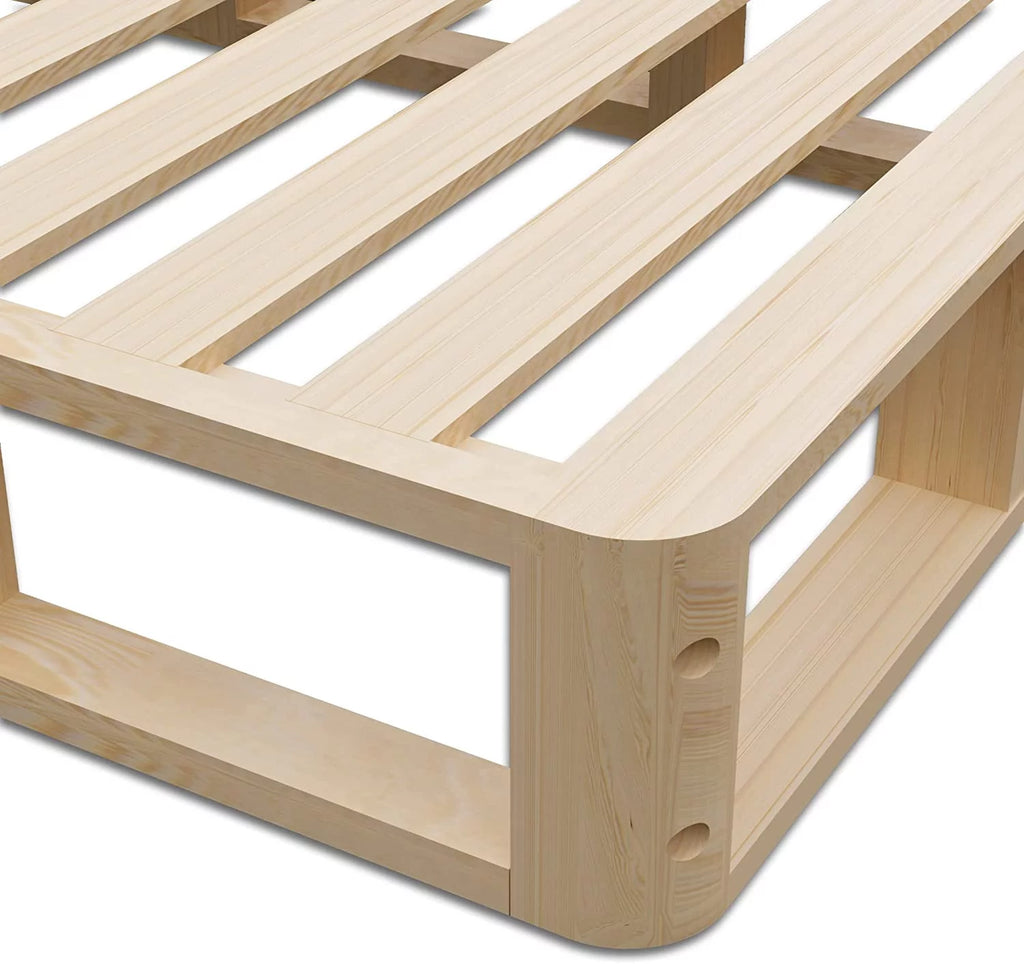 4.5-Inch White Wood Box Spring for Full Mattress V55019
