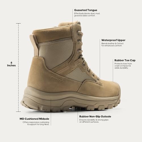 Waterproof Leather Tactical Boots H15726