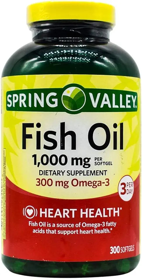 Fish Oil Softgels, 1000 mg, 300 Count B199096