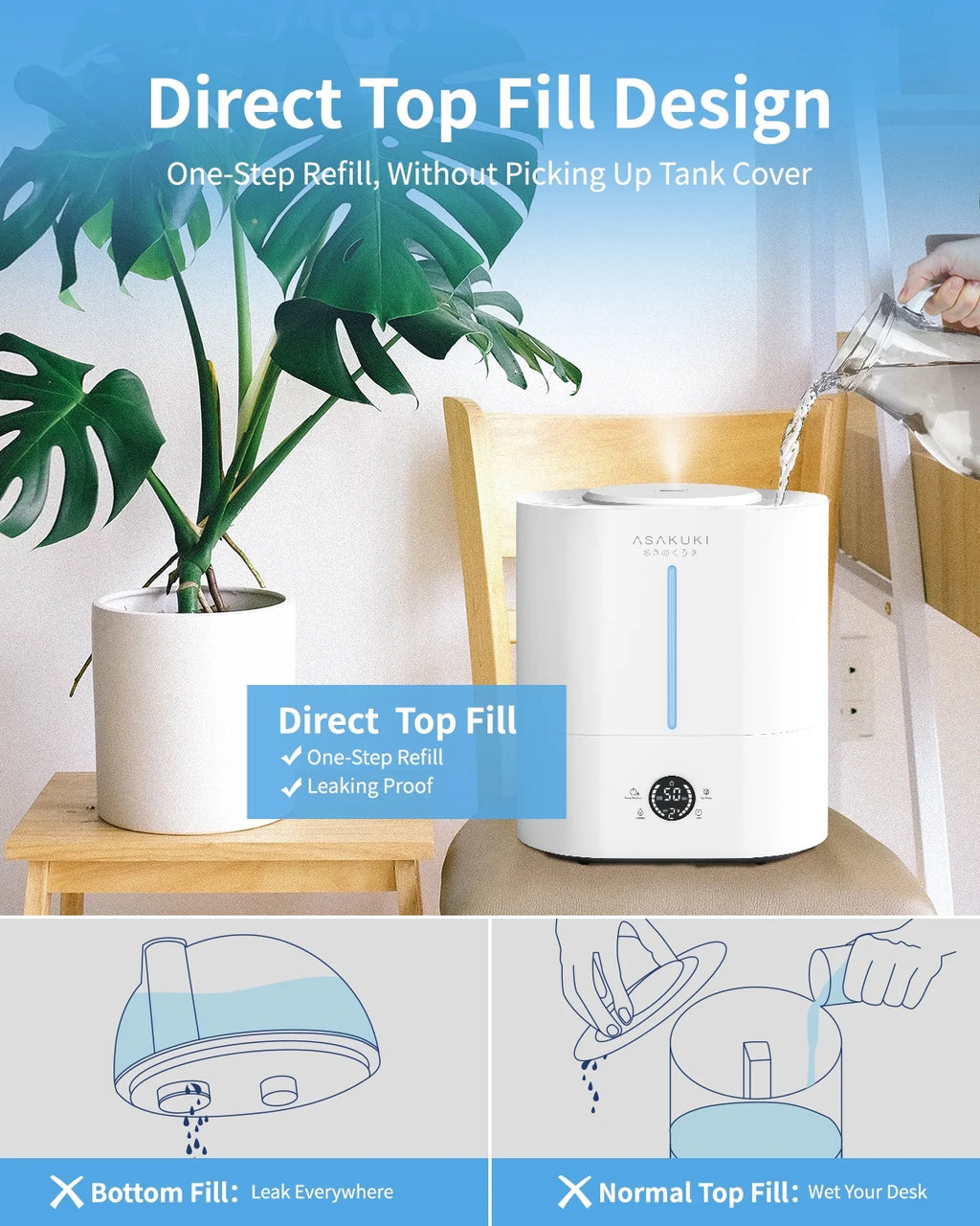 4L Ultrasonic Cool Mist Humidifier H34910