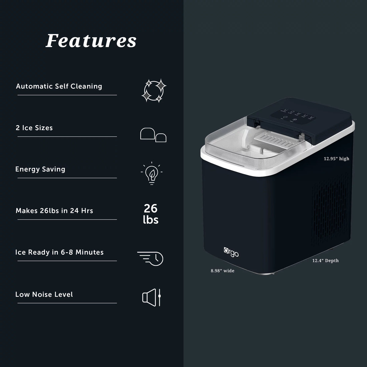 Countertop Ice Maker Black L46554