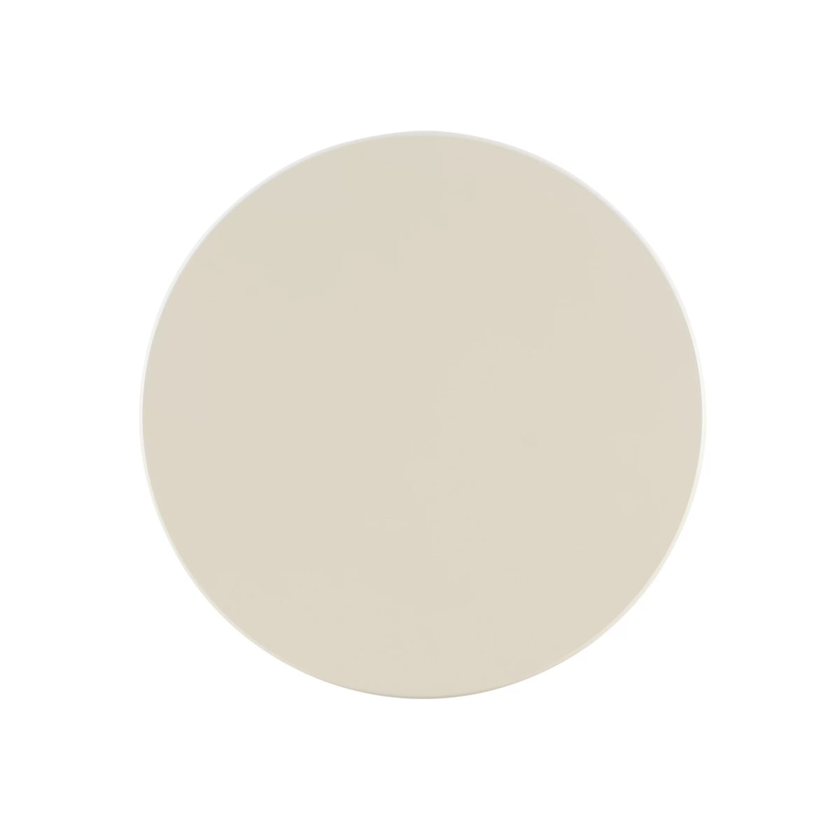 White Round Side Table with Shelf D285