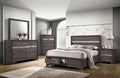 Gray Queen Size Solid Wood Bedroom Furniture 4pc Set A315