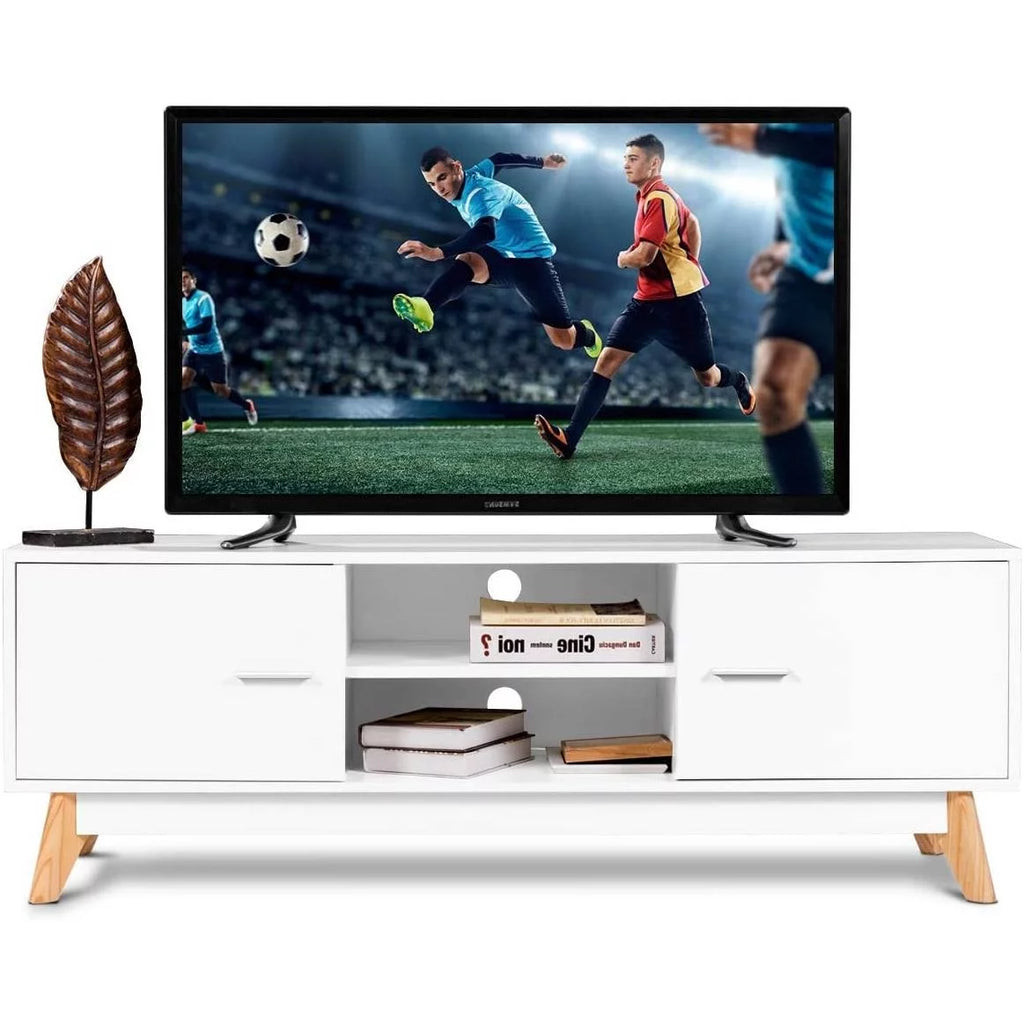 Modern 55-inch Solid Wood TV Stand J57287