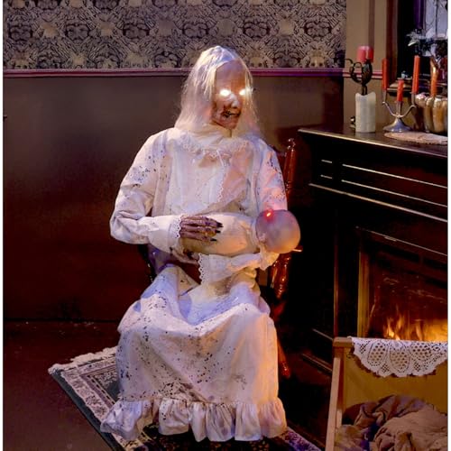 Life-Size Animatronic Halloween Decoration with Motion-Activated Sounds C65787