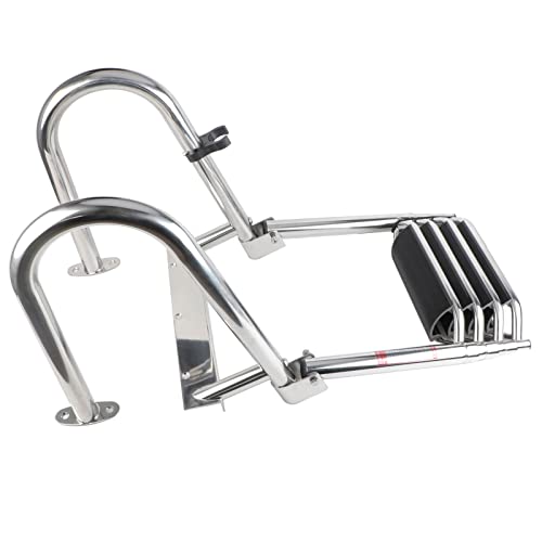 Telescoping Boat Ladder with Hand Railings and Extra Wide Steps Y9588