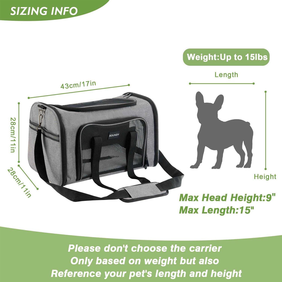 Airline Approved Soft Sided Pet Carrier H9471