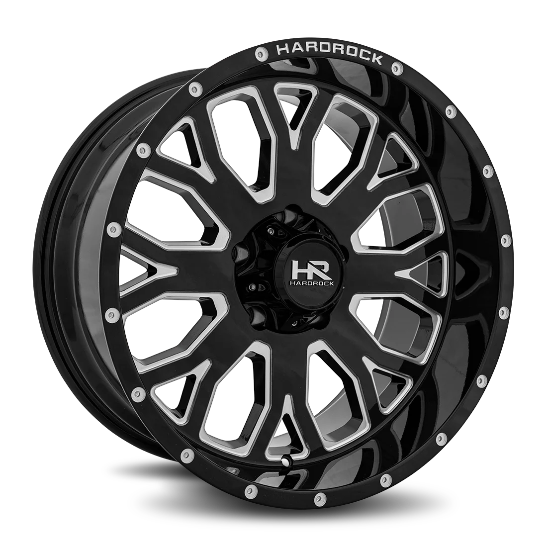 20X10 5X139.7 Gloss Black Milled Wheel W776534