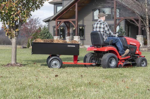 750-lb Capacity Steel Tow Behind Dump Cart, 12 Cubic Feet N648