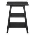 Square End Table in Black Charcoal Oak H784