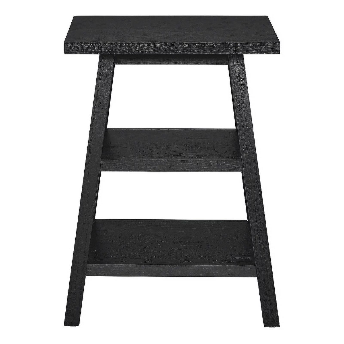 Square End Table in Black Charcoal Oak H784