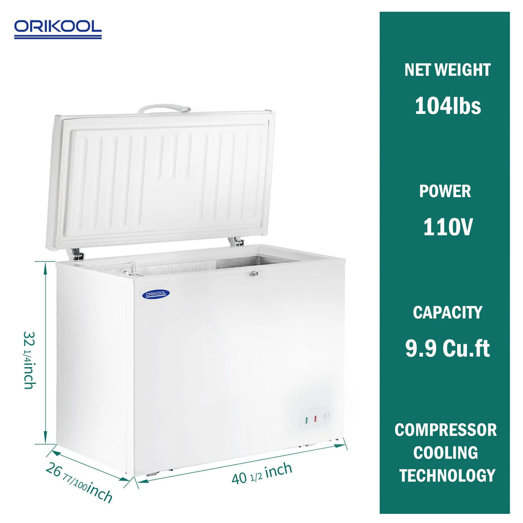 9.9 Cu.ft Chest Freezer with Lockable Lid X82919