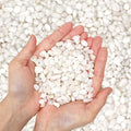 Natural Polished Decorative White Pebbles 3/8 Gravel Size Z1636