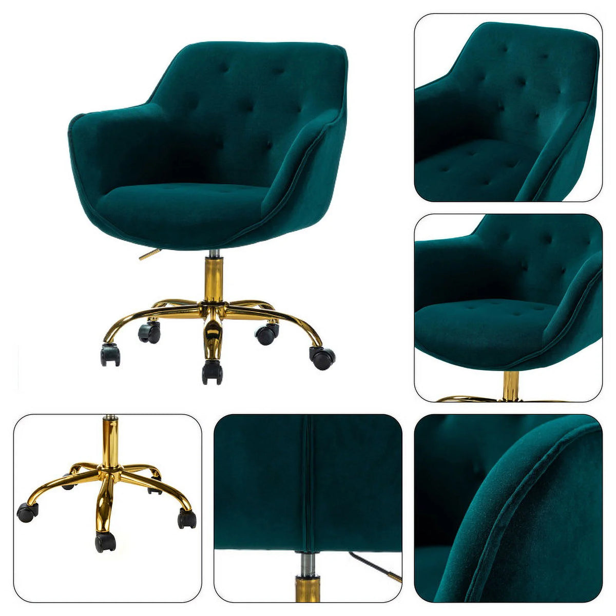 Teal Metal Task Chair Y833