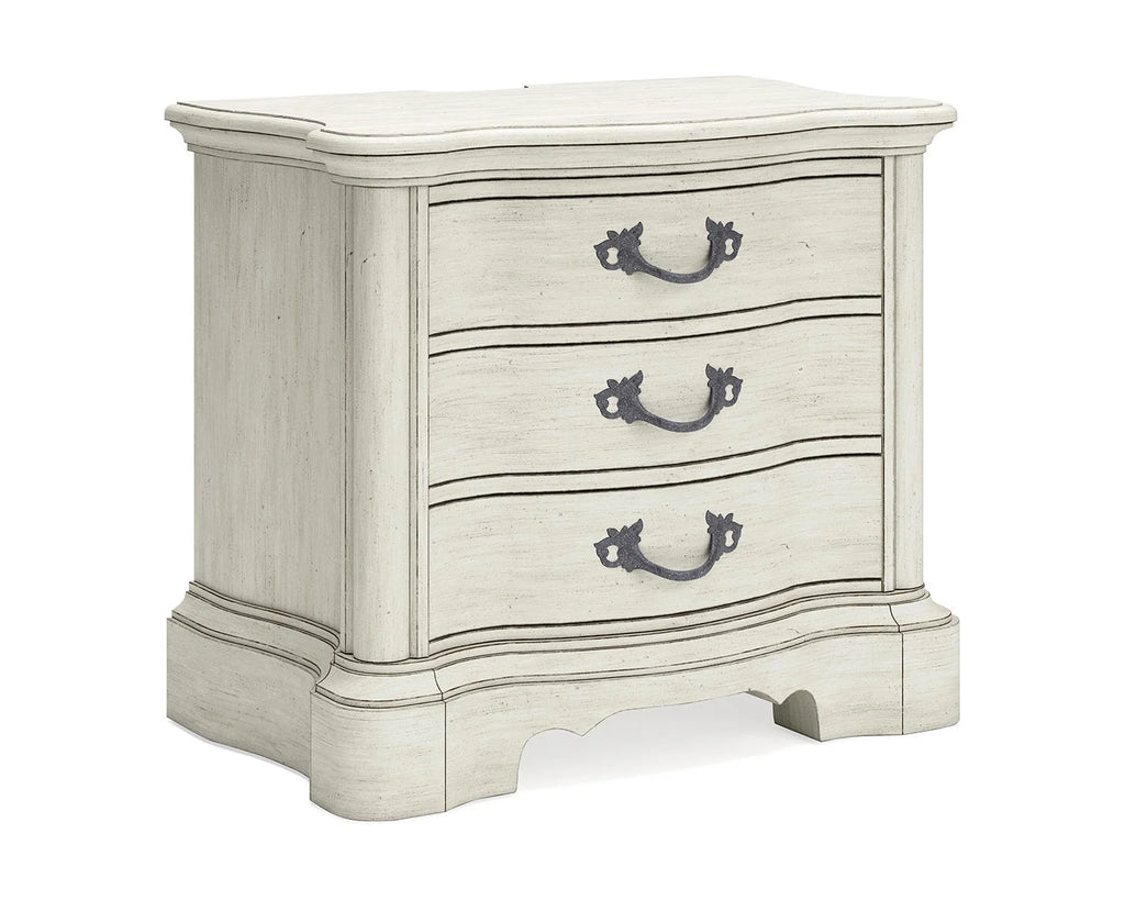 Antique White 3 Drawer Nightstand G315725