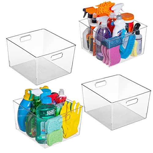 Clear Plastic Storage Bins 2 Pack Q61294
