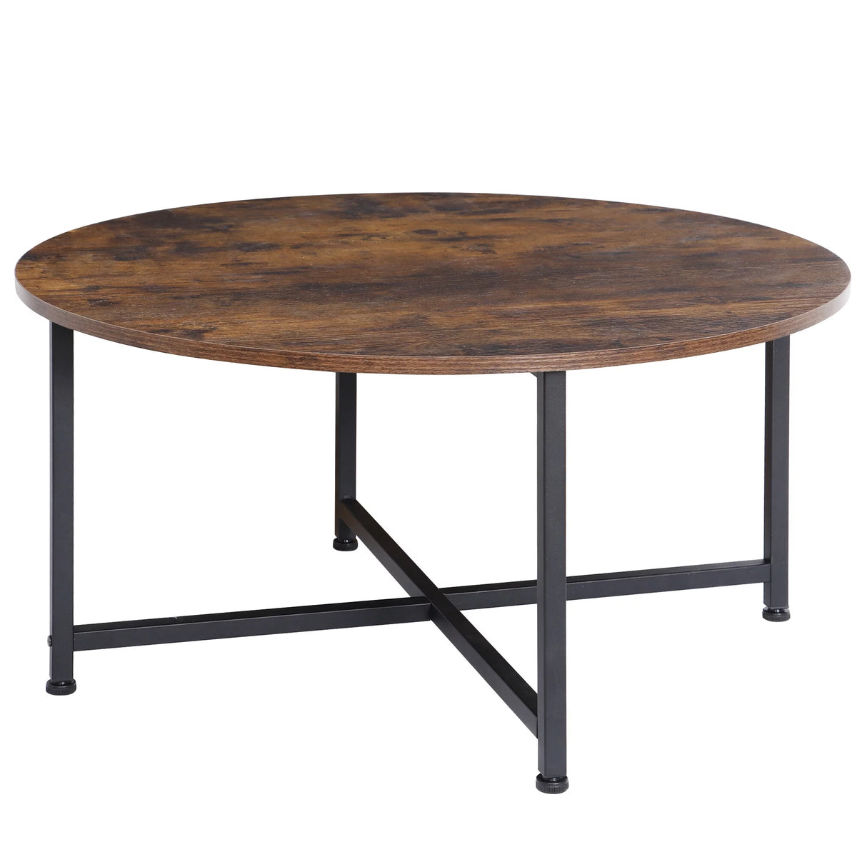 Round Coffee Table Brown MDF Table Top A87167