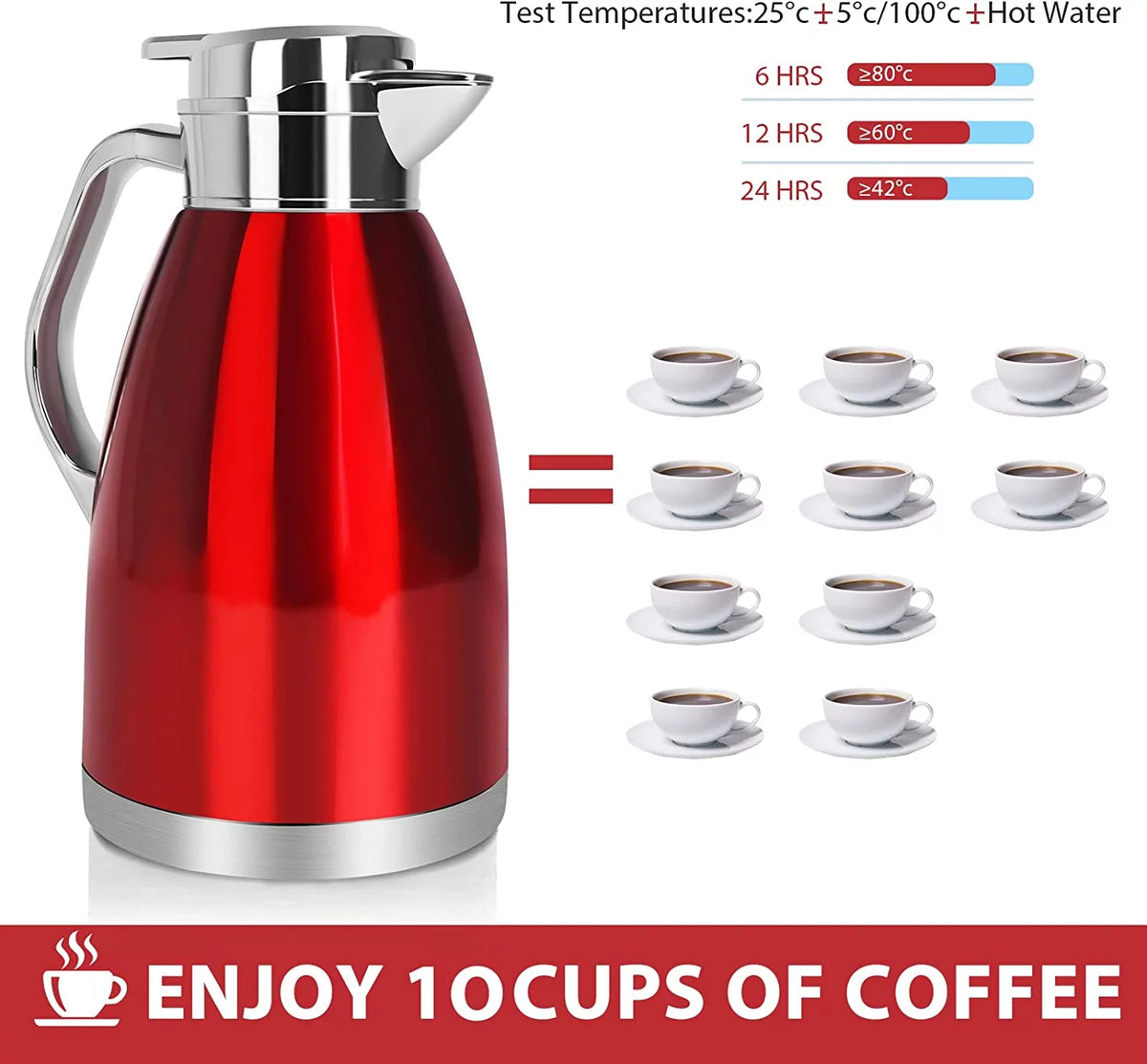 61oz Stainless Steel Insulated Thermal Coffee Carafe C3336