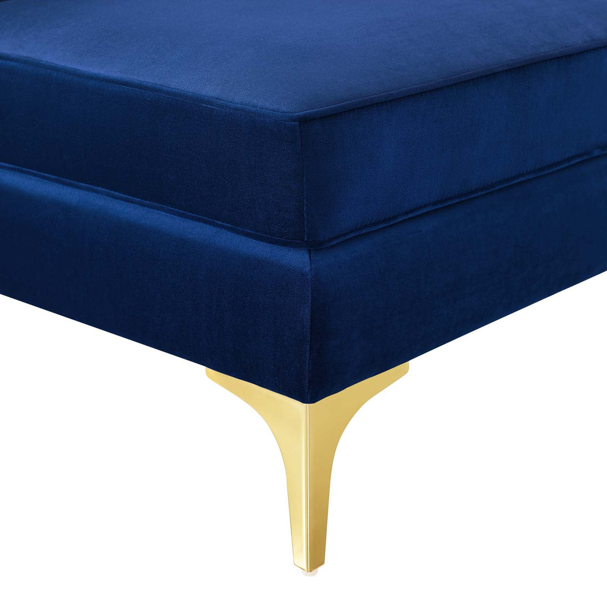 Navy Channel Tufted Performance Velvet Loveseat K59210