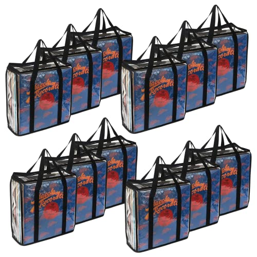 Vinyl Record Storage Cases 6 Pack Clear PVC S42500
