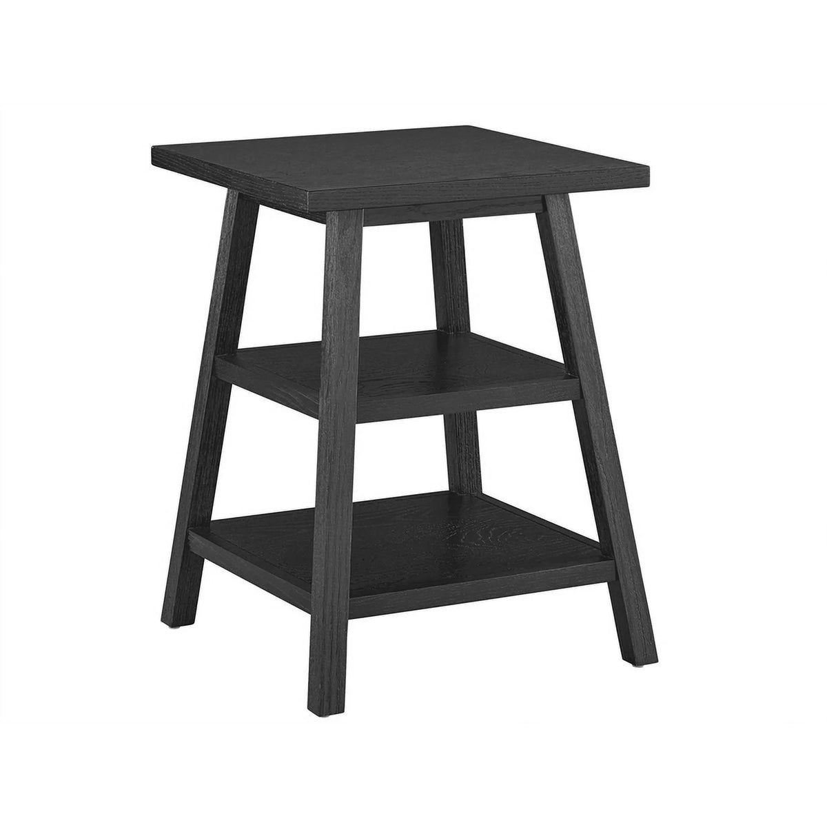 Square End Table in Black Charcoal Oak H784