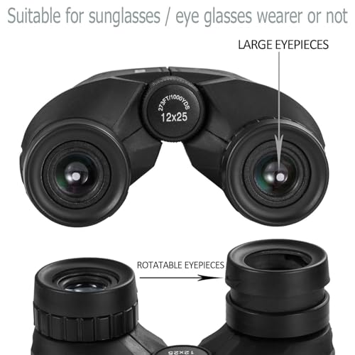 12x25 Compact Waterproof Binoculars M294